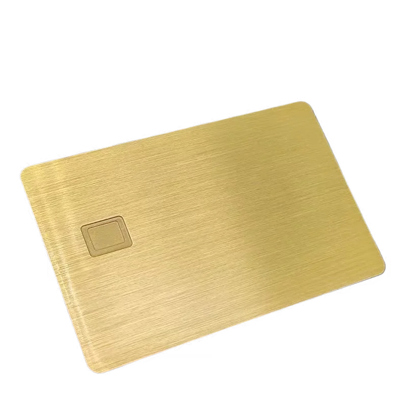 Нержавеющая шелковая металлическая NFC чип-карта Кредитная банковская карта