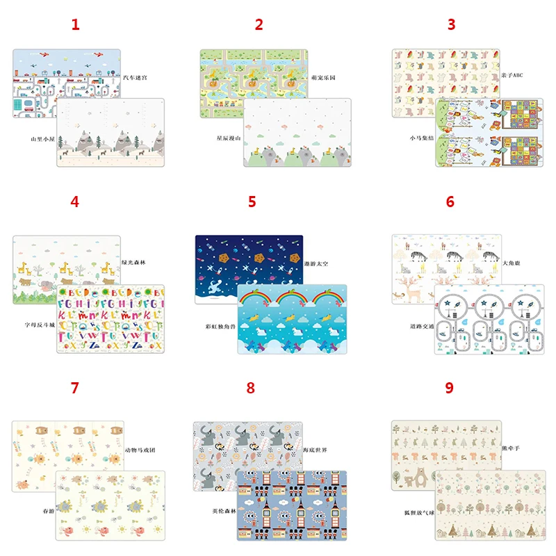 2024 large non toxic tpu play mat for baby crawling mat soft exercise foam carpet