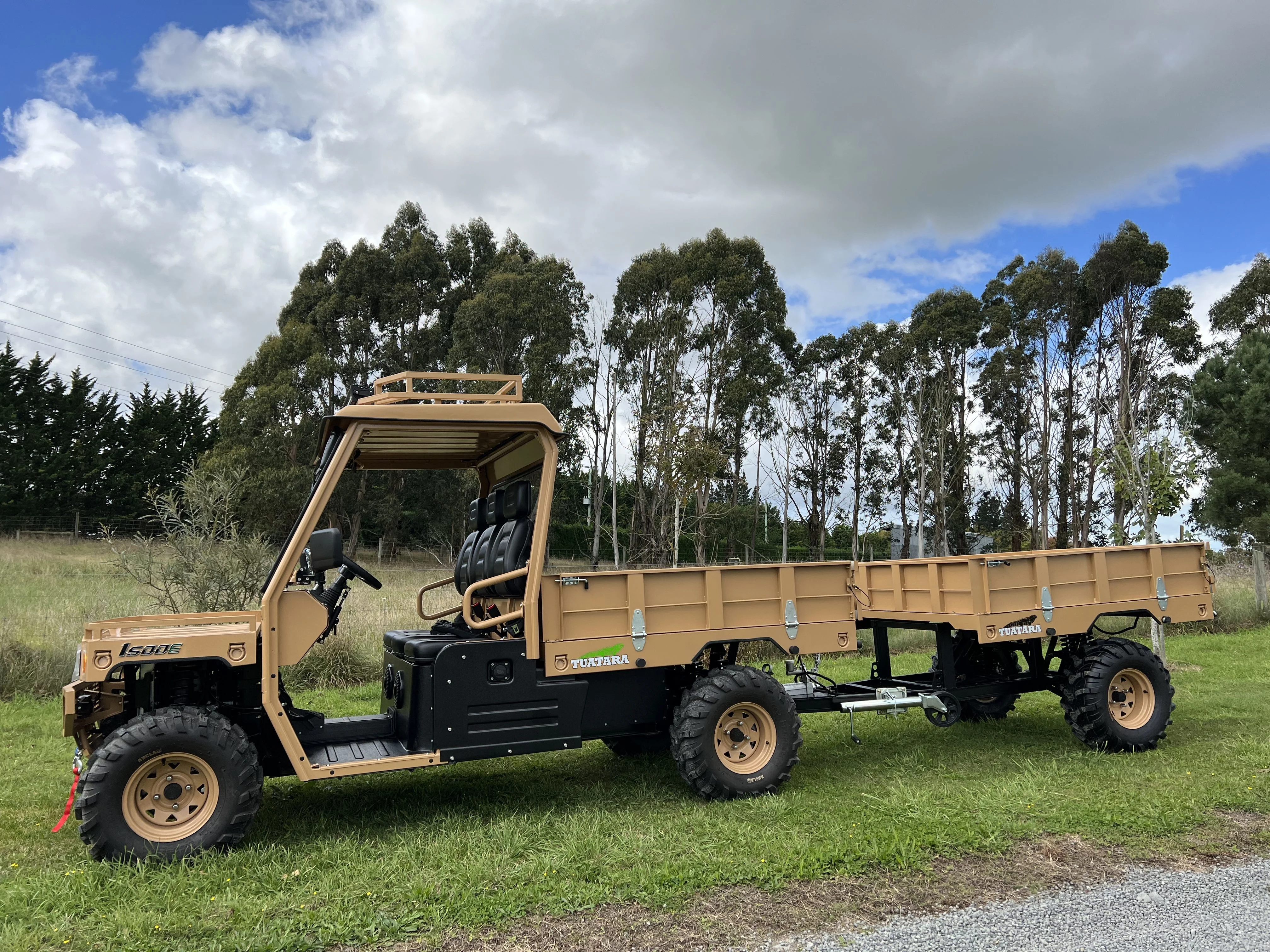 Farming Vehicles Garden 4x4 Quad Fram Trailer Atv Quad With Dual Shock Absorbers