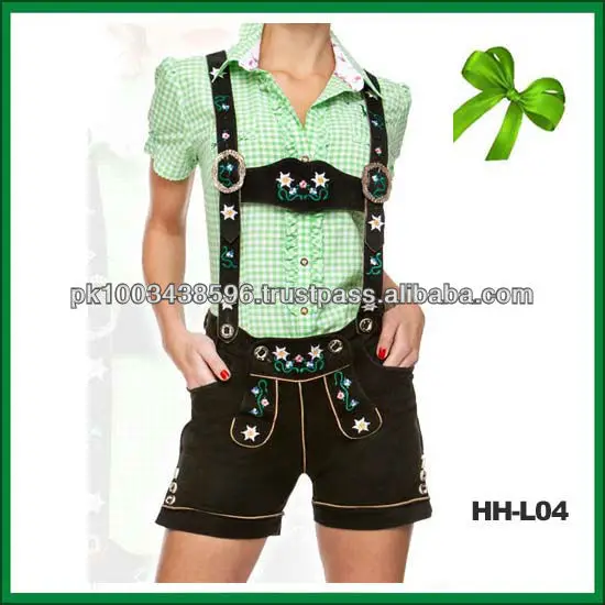 Damen Oktoberfest Short Lederhosen/Women Oktoberfest Kurze Lederhosen/Trachten Bavarian Oktoberfest Short Kurze Lederhosen