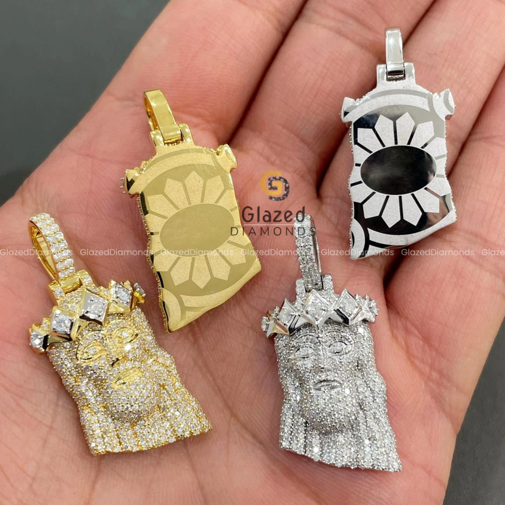 Adorn Yourself With Our 925 Sterling Silver Hip Hop Pendant Featuring Exquisite Lab Grown Diamonds That Exude Elegance