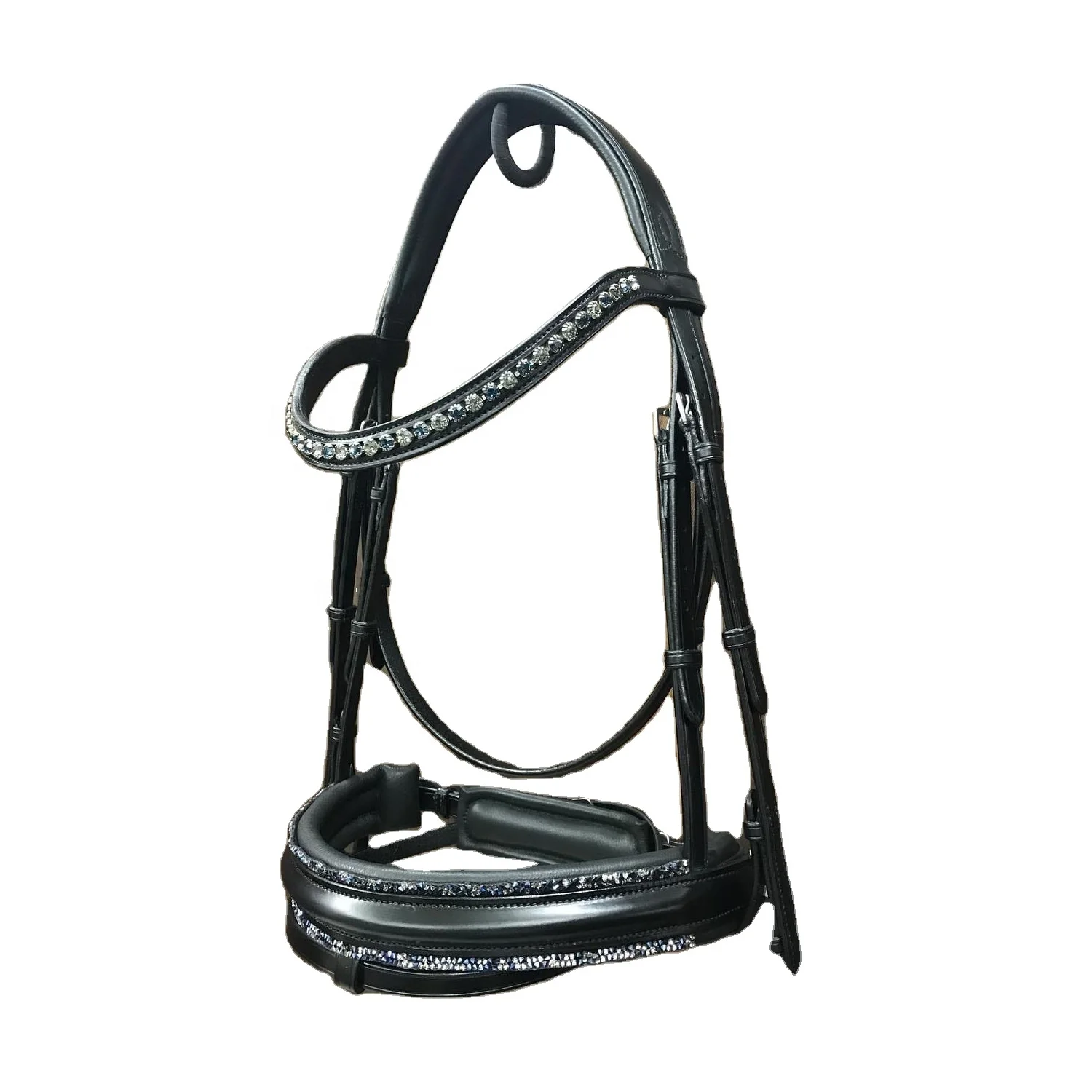 Best Quality Lightweight Horse English Padded bridle with Crystal Brow Band All Sizes Available Wholesale Manufacturer