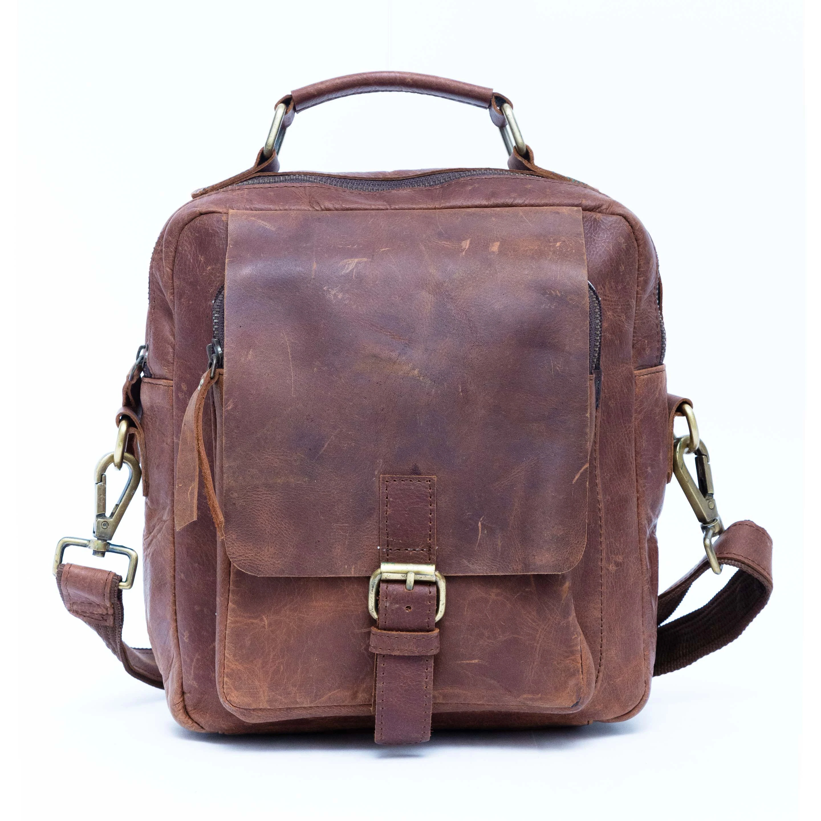 Real Leather Compact Briefcases with adjustable shoulder strap Men Leather Messenger Bag Office Bag For Men