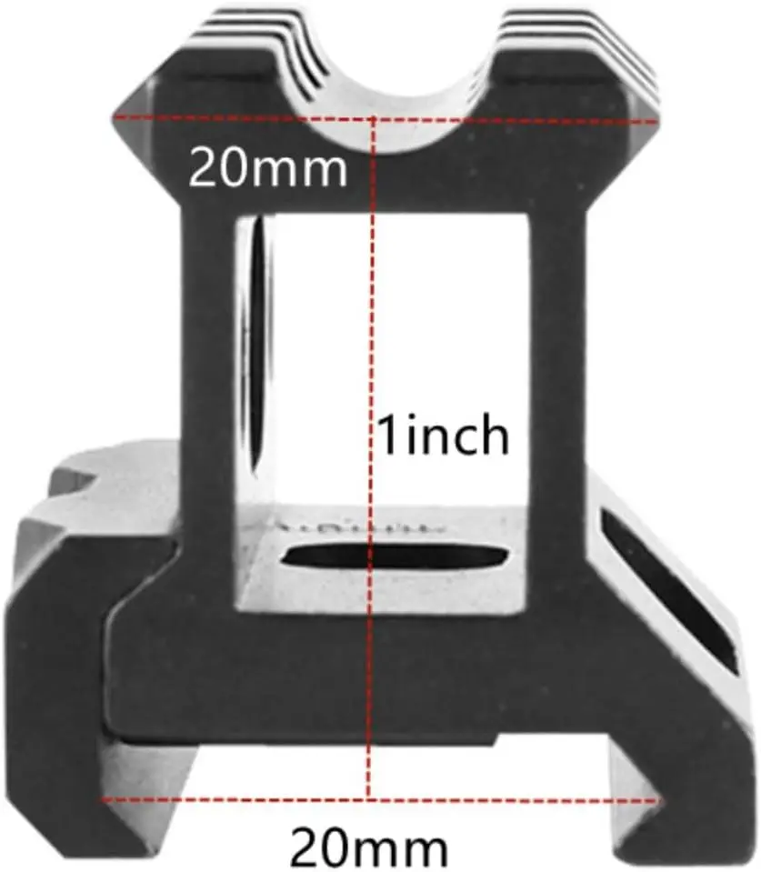 Professional Aluminum Apply to  Riser  Mount Dovetail 20 mm Conversion