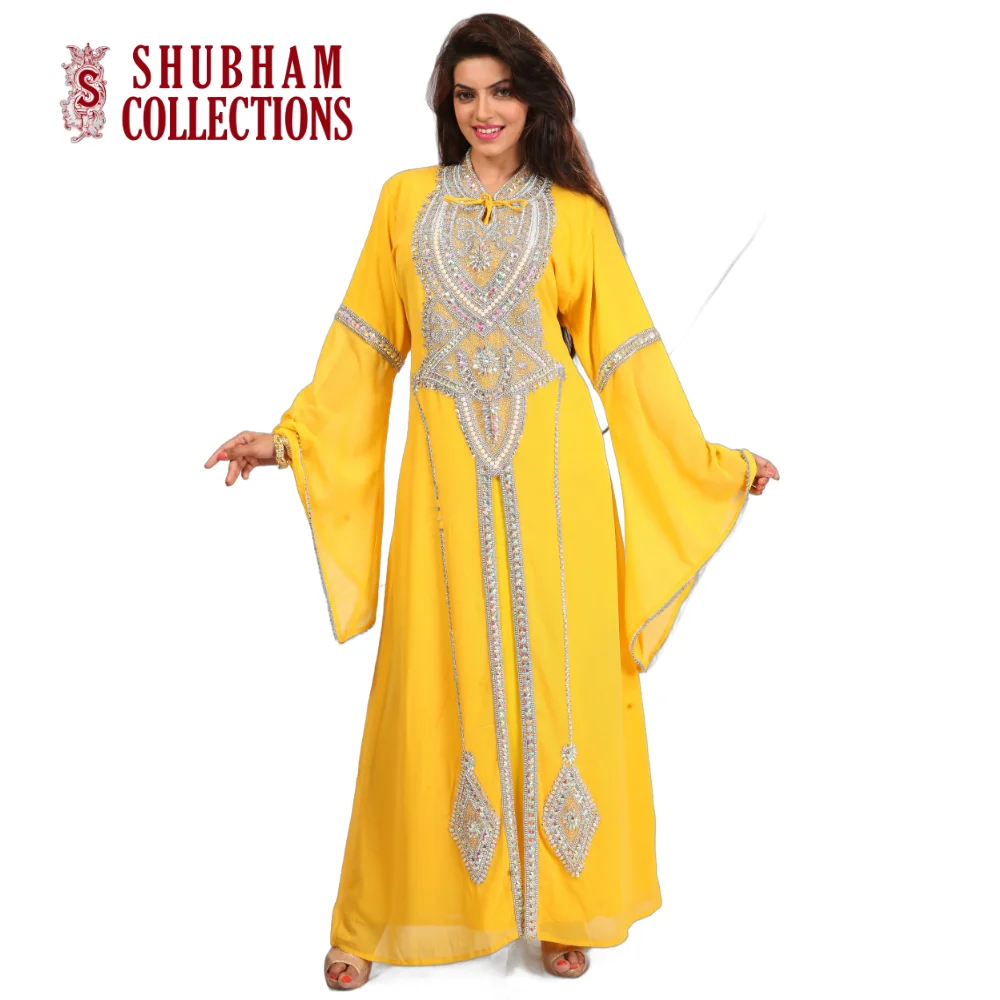 Shubham коллекция производства Frarasha Kaftan шифон лучшего качества для весенне-летней сессии