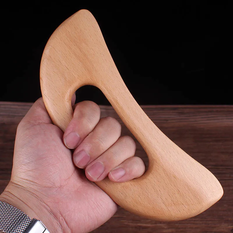 Custom Logo Wooden Gua Sha Tools Scraping Board Massage Tool Slimming Scraper Body Wood Massage Therapy Tool