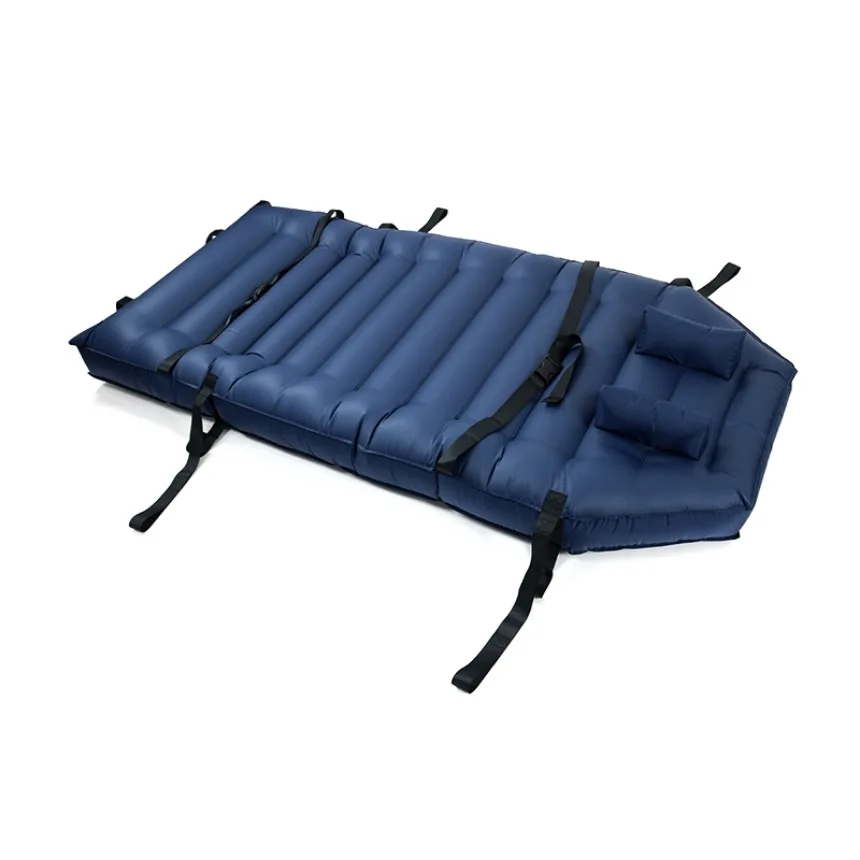 Safe patient handling transfer sling mattress with head immobilizer medical breathable slide bed mat SWL 1200 lbs