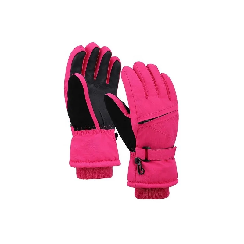 High Quality Outdoor Winter Waterproof Thinsulate Ski Gloves Wholesale Gloves Men Palm Black Custom Design