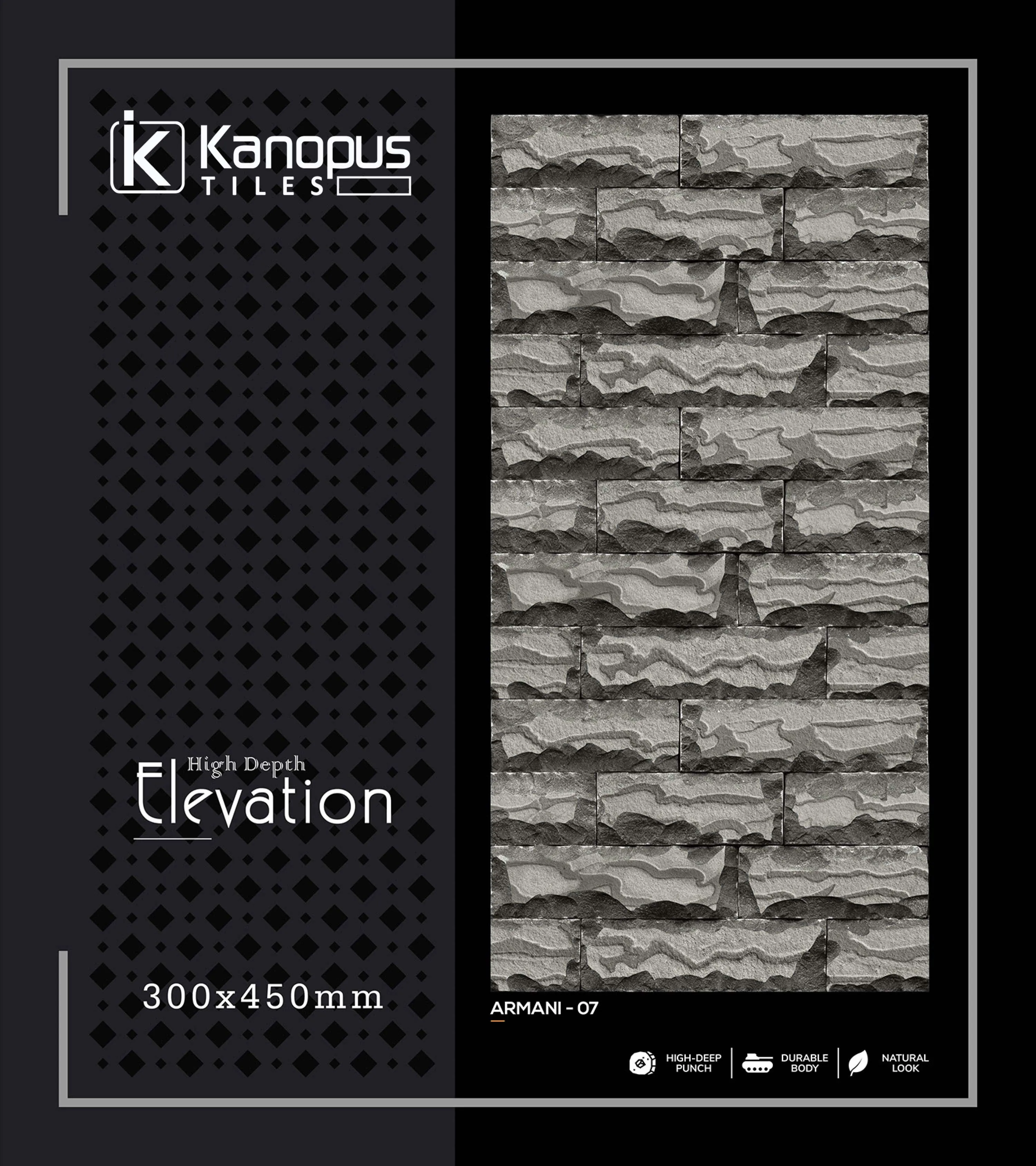 Best tiles ceramic digital 300 x 450 wall tile High Depth Elevation matt marble interior office building home wall tiles