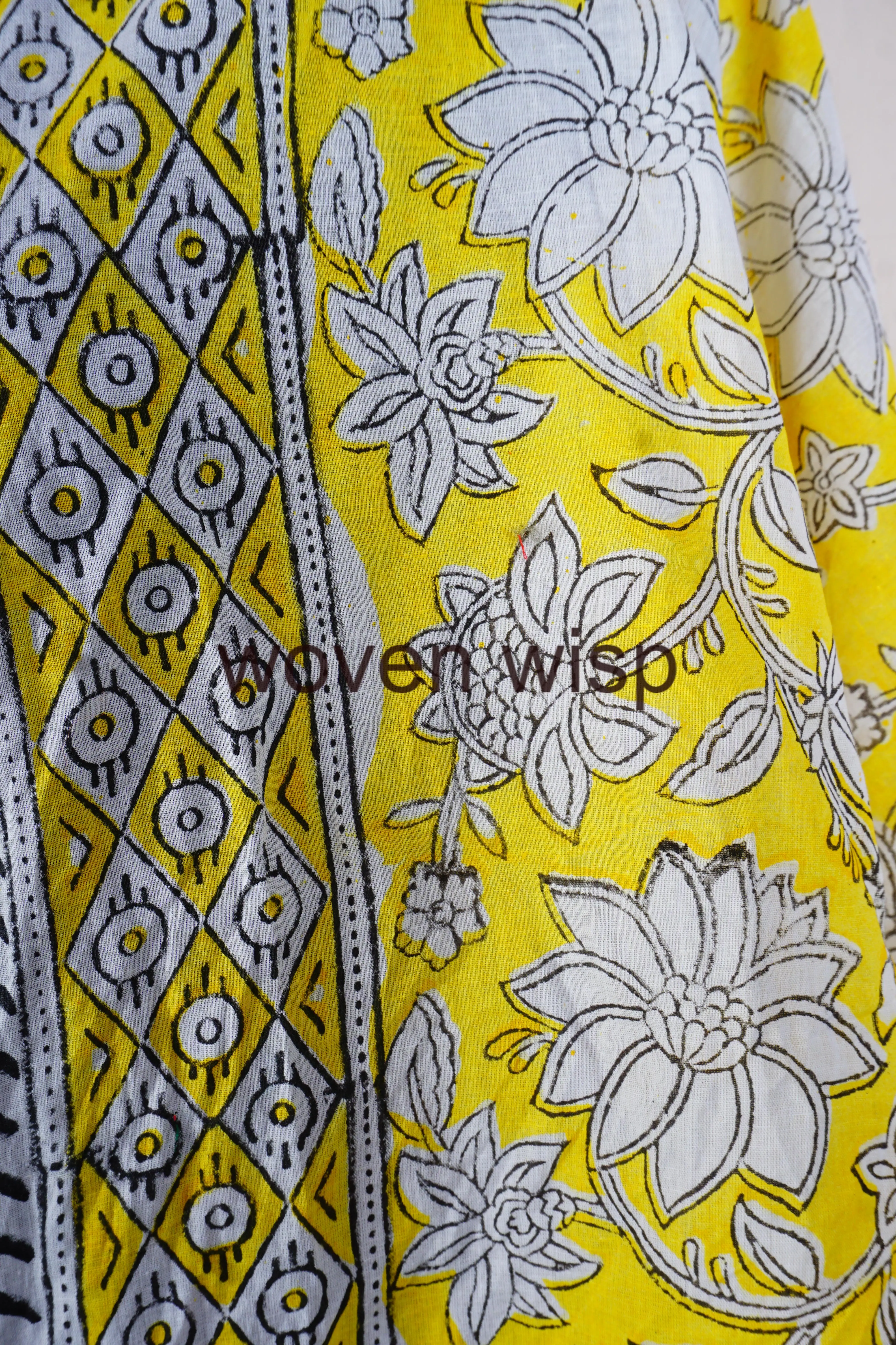 Indian Hand Block Printed Summer Scarf Shawl Stylish Pario Sarong Beach Cover Up Soft Voile Fabric Pareo Beach Sarongs