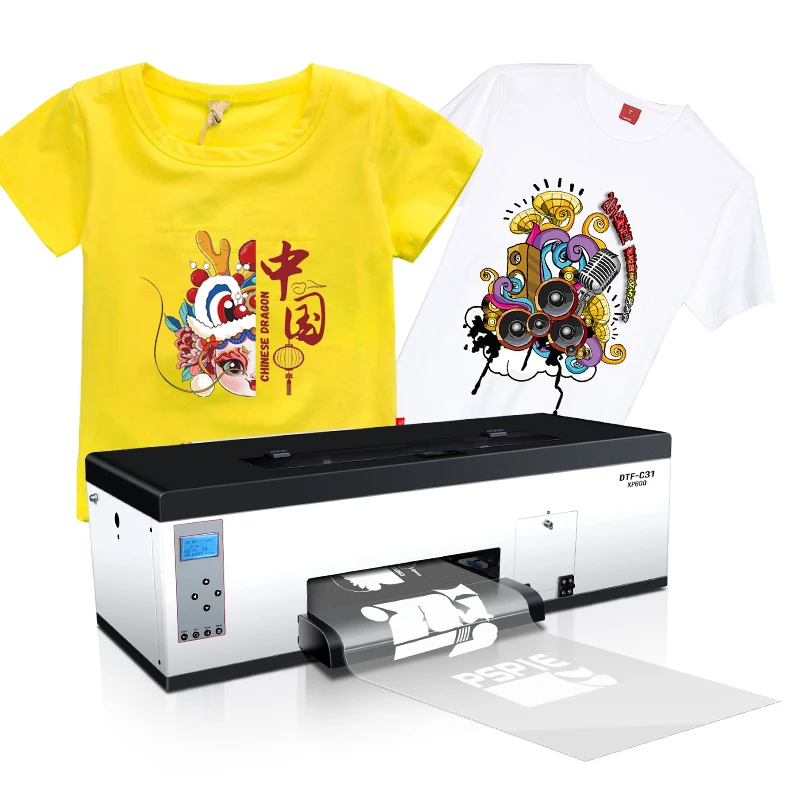Factory Direct Supply C31-XP600 A3+ DTF Printer with White Ink Circulation System for T-shirts/Hats/Shoes Logo Printing