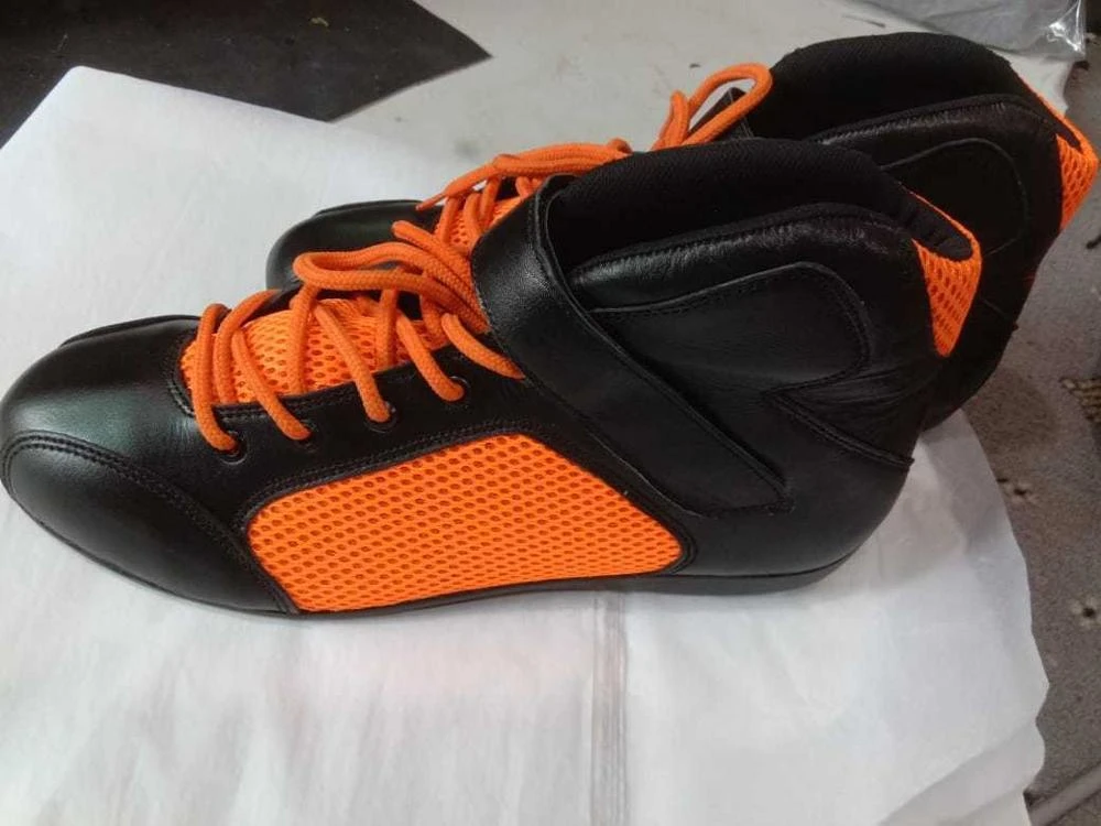 New 2024 kart racing shoes with different color option/Wholesale Price Racing Pure Leather Kart Shoes