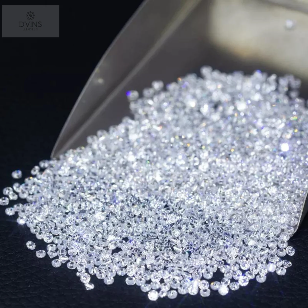 Natural Loose White Diamonds VVS2-VS1 Clarity GH Color 1.25 to 1.8 MM Melee Diamond Polished White Round Cut Diamond Parcel