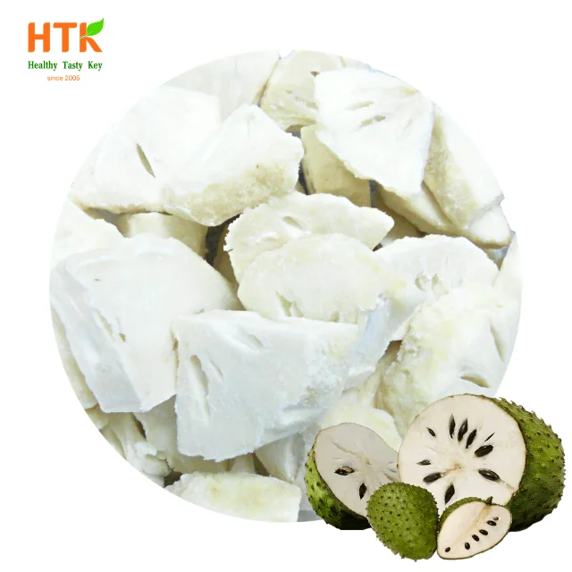 Best Seller Frozen SOURSOP GRAVIOLA GUYABANO with IQF Chunks BQF Pulp Juice from HTK Food factory in Vietnam for Food & Beverage