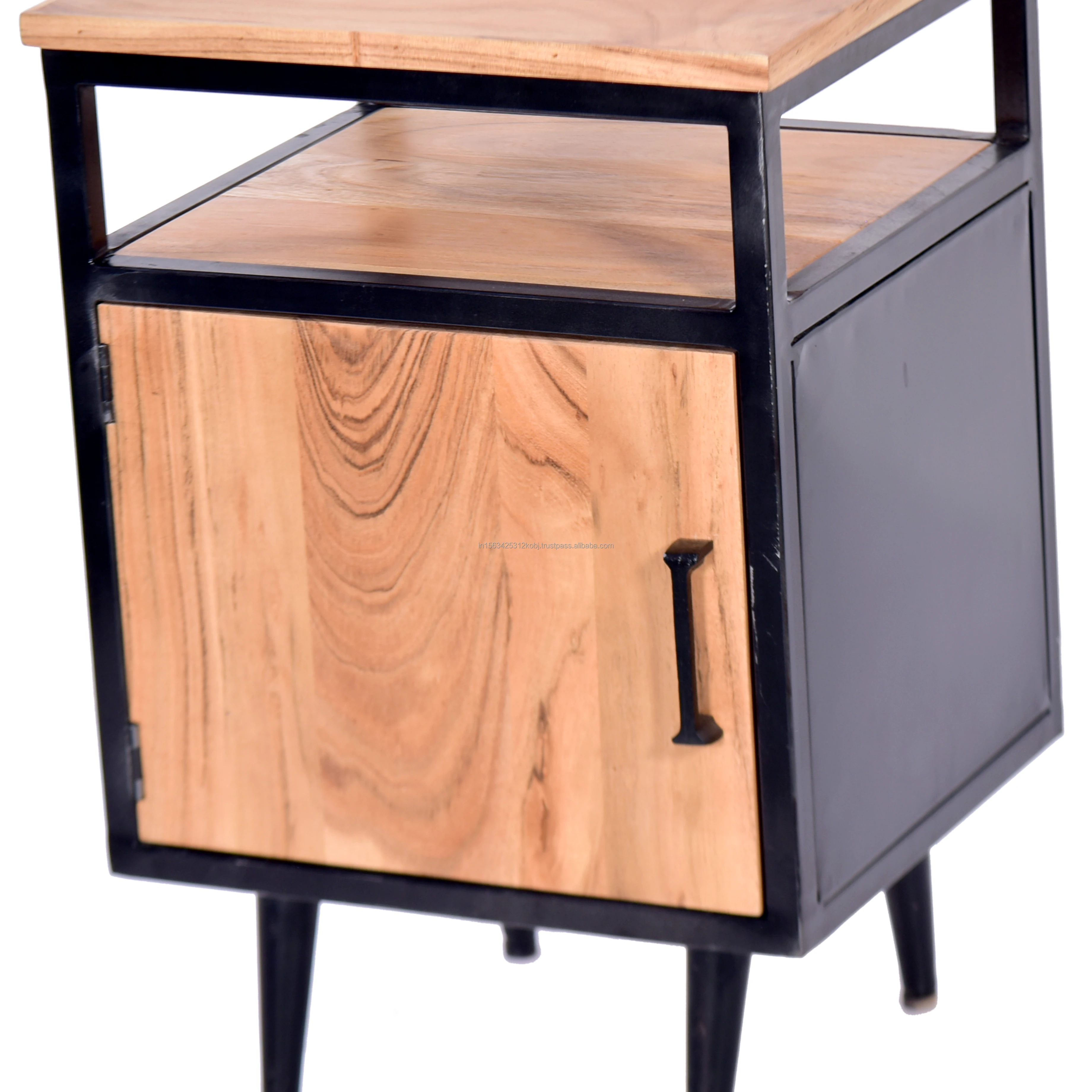 Металлический деревянный шкаф для гостиной с несколькими