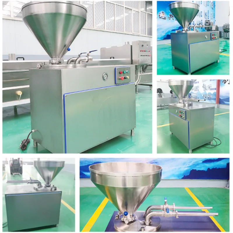 2.2KW Double Tube Sausage Making Machine Automatic Multipurpose Chicken Pork Sausage Grinder Sausage Filling Machine