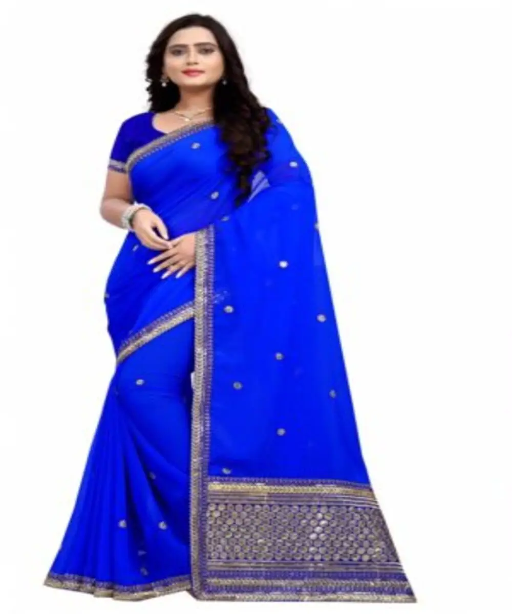 Embrace comfort and style with sarees featuring 3/4 sleeves, offering ease of movement without compromising on elegance