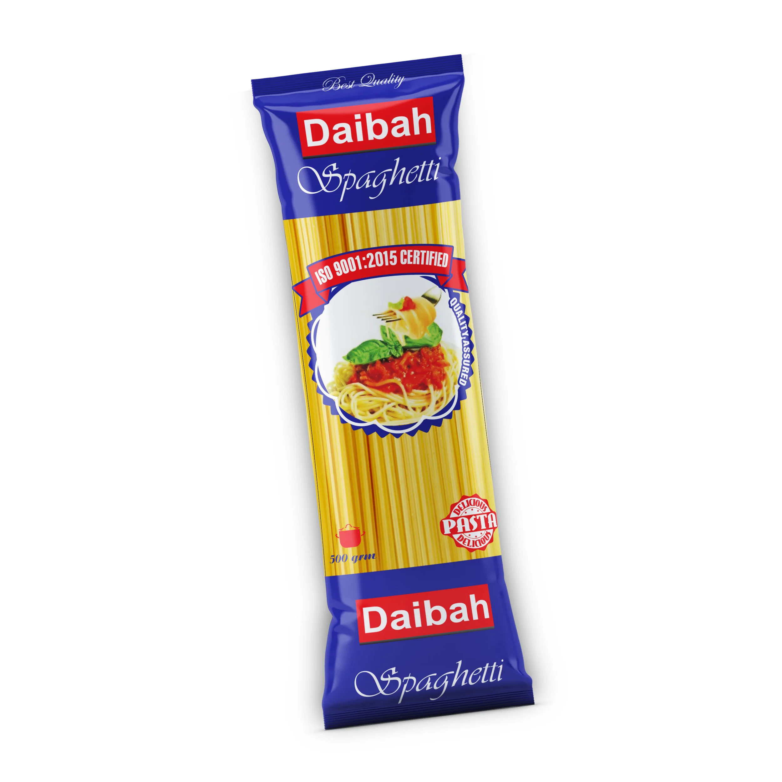 Diabah 500g Authentic Italian Spaghetti Pasta Private Label Pasta Wholesale for Restaurant Catering and Macaroni Bulk Supply