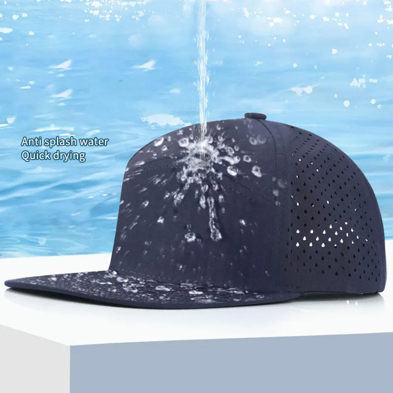 Classic Hip Pop Flat Brim Water Proof With Mesh Hats Unisex Baseball Cap Breathable Sun Protection Hat