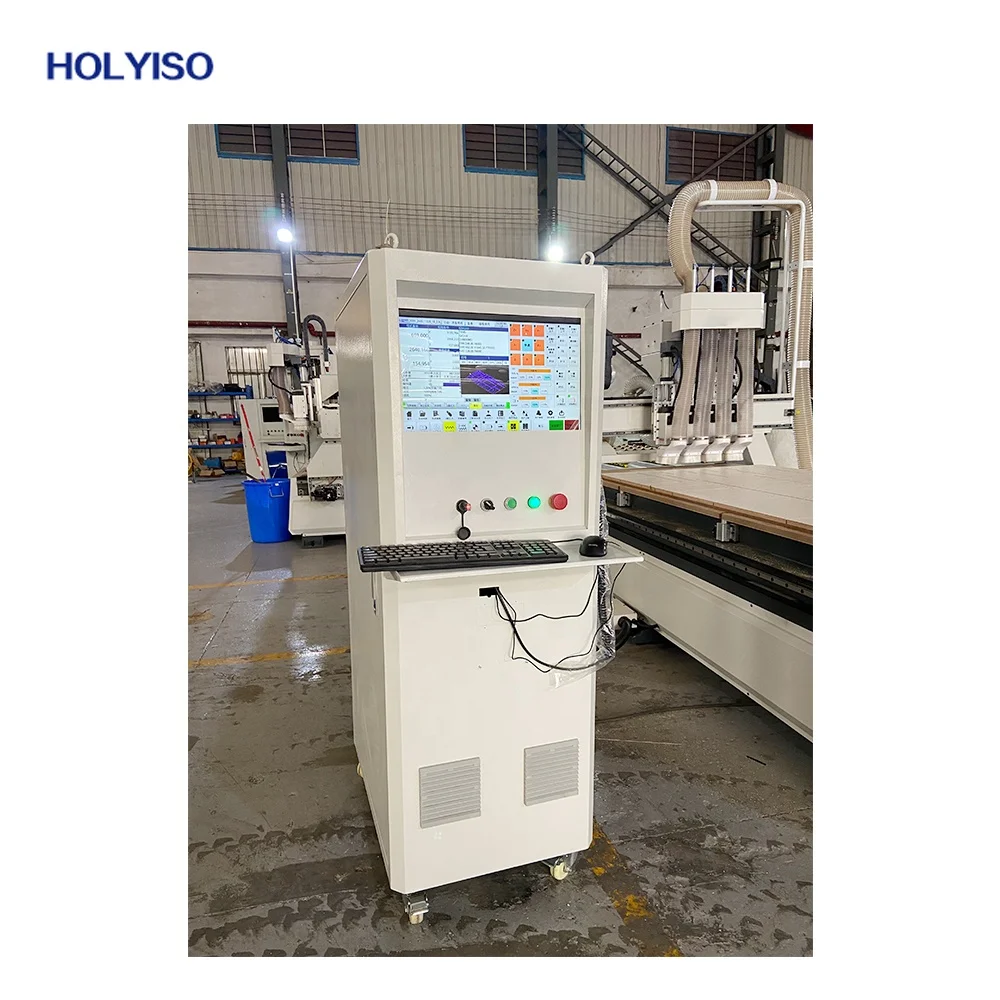 KN-NC12L multi head Atc  Auto Loading And Unloading CNC Nesting Cnc Router Machine For Wood Furniture cabinet door making