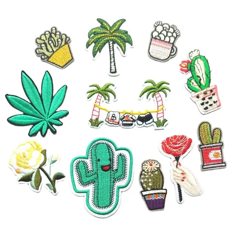 Custom Sublimation Printed Patches Iron On Patches For Clothing 3D Flower Number Rose Embroidery Lace Applique Crys