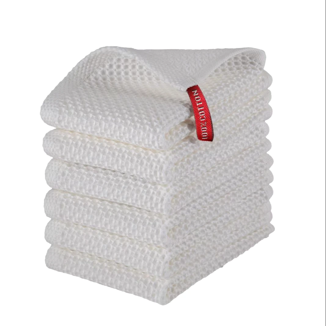 Premium Quality Kitchen Towel Set 40x66cm 100% Turkish Cotton 320 gr/m2 Waffle Kitchen Towels 6 Piece Worldwide Shipping