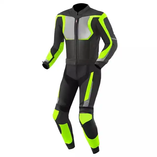 High Speed Race Motorcycle Leather Suit Cowhide