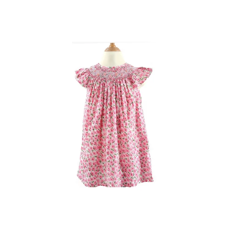 Good Price Girls Smocked Dresses ODM And OEM For Baby Girl Short Sleeve Made In Vietnam Manufacturer Top Selling Product