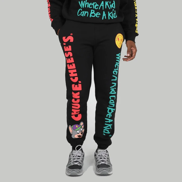 Fashion Fleece Heavyweight Cotton Straight Leg Puffy Print Men Sweatpants Custom 3D Puff Print Stacked Men Jogger Pants