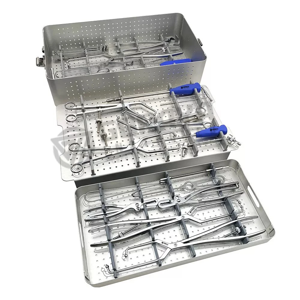 HOT SALE GORAYA GERMAN Stainless steel Pelvic Reconstruction Plate tools Set Orthopedic Instruments CE ISO APPROVED