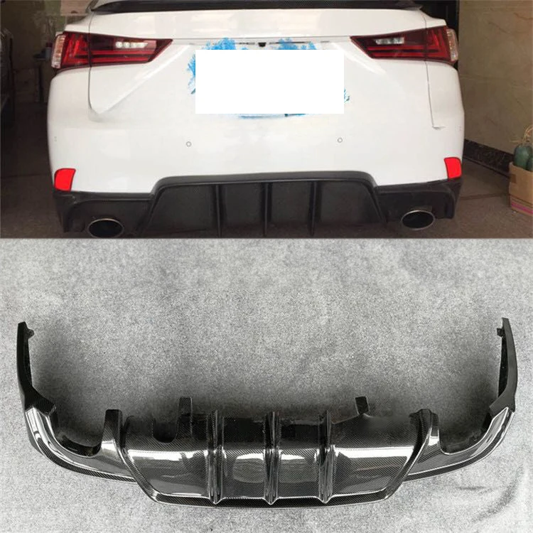 carbon fiber bodykit rear diffuser lip fit for Lexus IS IS300 2013-2019