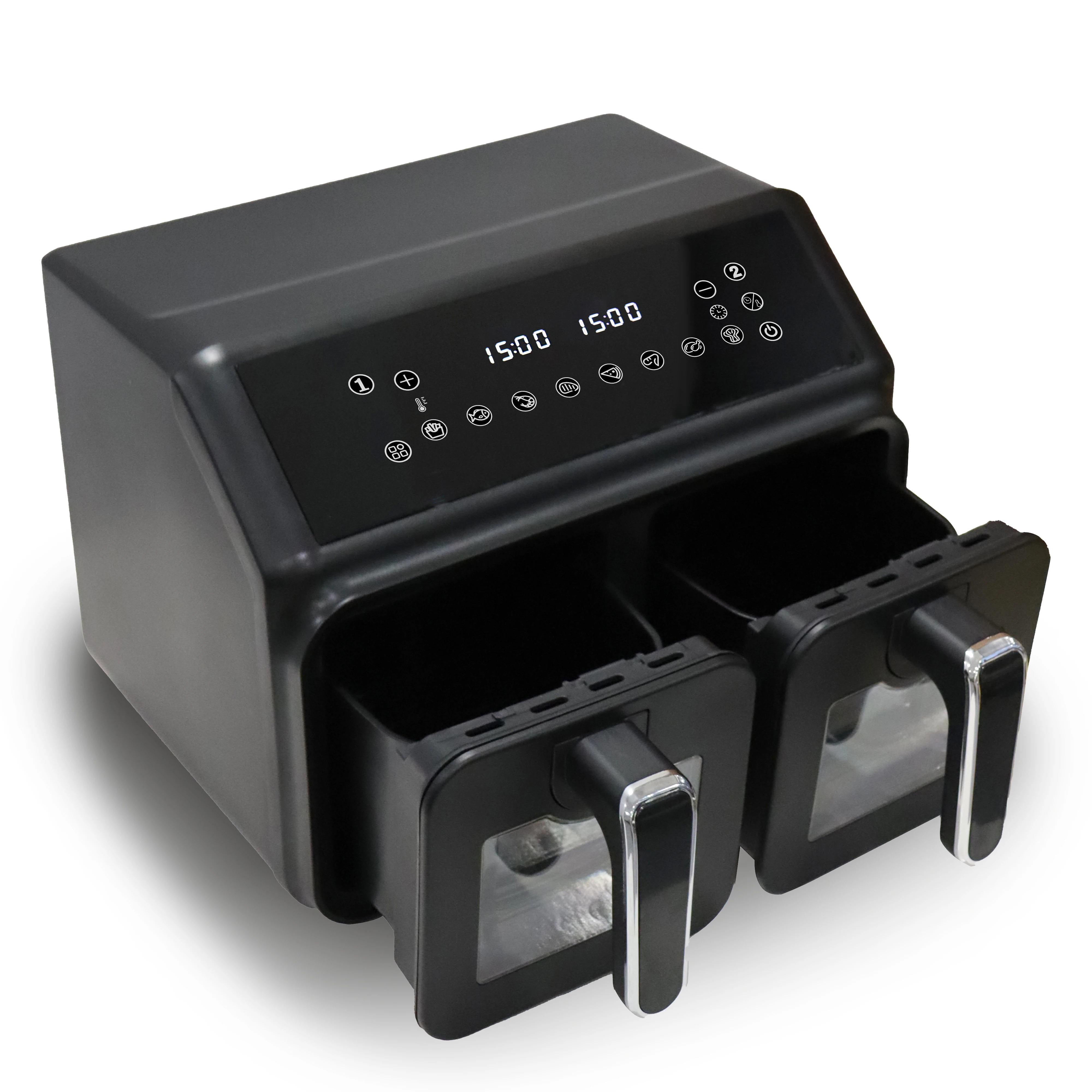 8l Dual Double Basket Electric Deep Air Fryer With Two Cooking Zones 2 Basket Air Fryer Electric 2023 New Modern