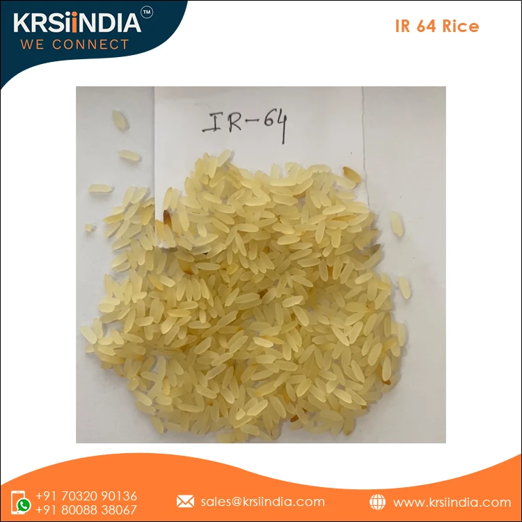 Indian Medium Grain 5% Broken White High Quality Brand IR 64 Rice from Best Rice Manufacturing Company