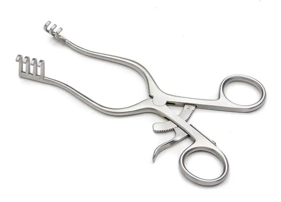 Weitlaner Retractor, Self-Retaining Retractor Blunt Prongs 3x4  Surgical Veterinary Stainless Steel Instruments