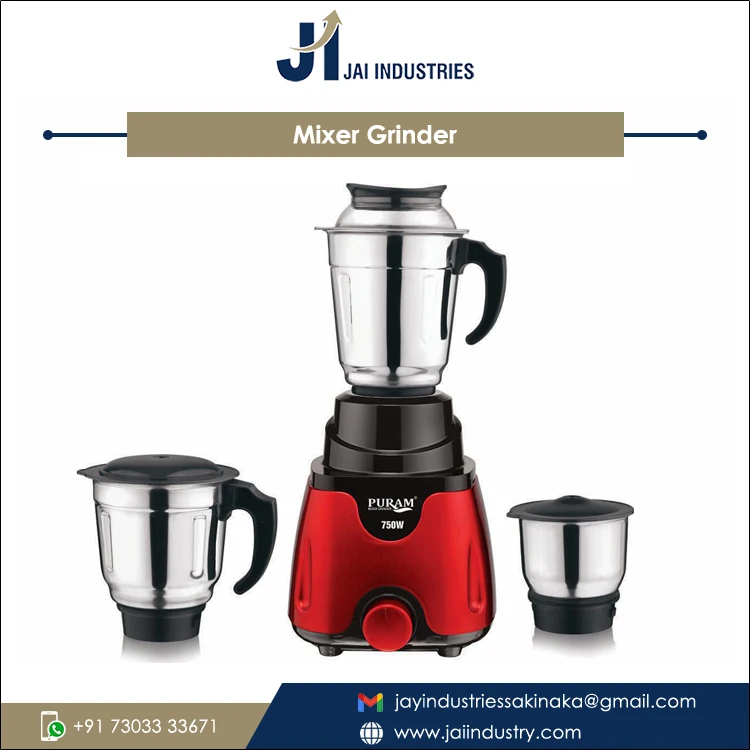 2 Years Warranty on Exceptional Quality Household Usage 750W Mixer Grinder Machine for Sale