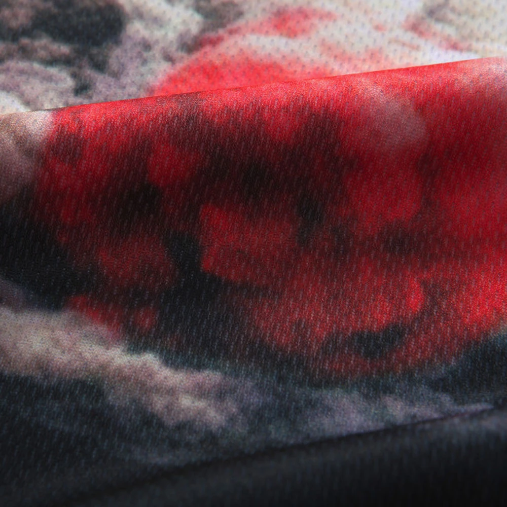 Sublimation t shirt   100% Polyester Bleach Sublimation T shirt for Unisex whole sale rate breathable bleached t shirt OEM