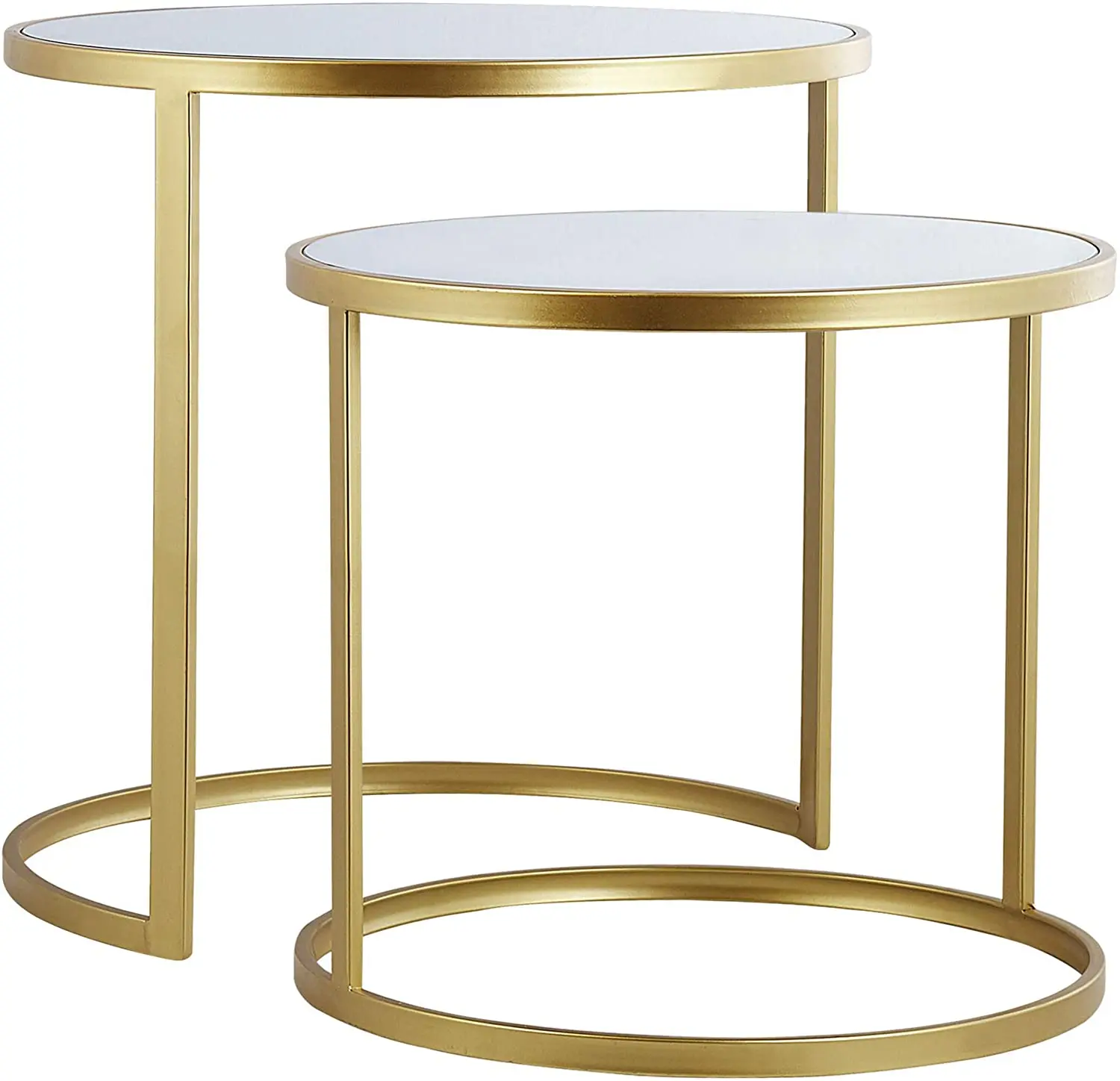 Wooden Top Round Coffee Table With Iron Legs Quality Assured Decorative Nesting Table / Center Table Buy From Indian Supplier