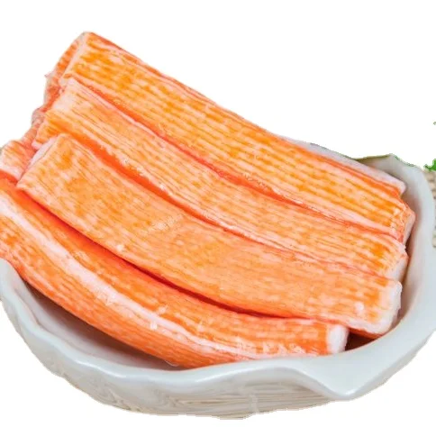 Available wholesale crab stick fresh natural from surimi orange red stick variety sizes with low price