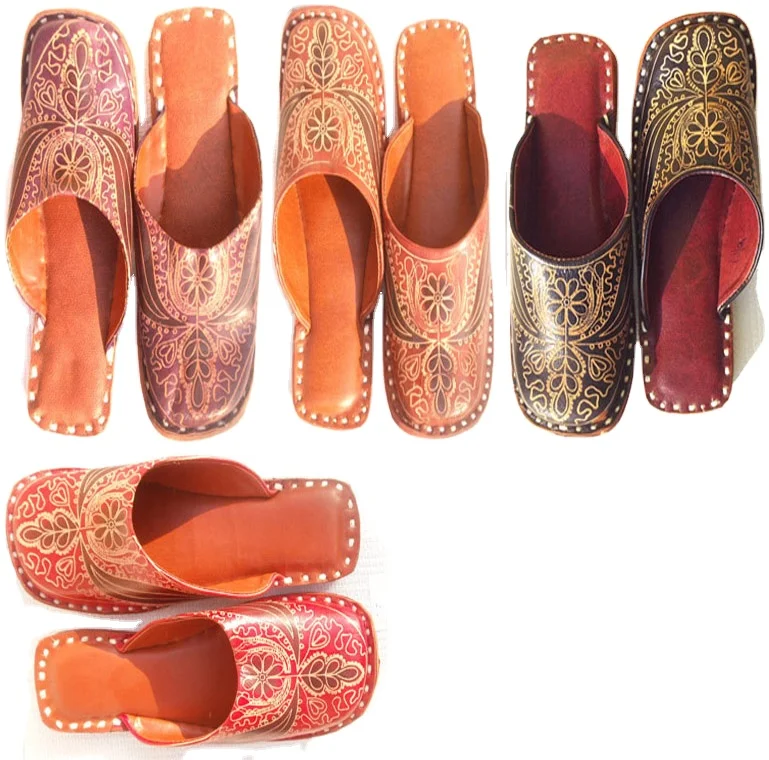 ladies Shoes Khussa Juti Jutti Mojari Punjabi Indian Ethnic Women Leather shoes manufacturer and exporters  in India SDL-159B.