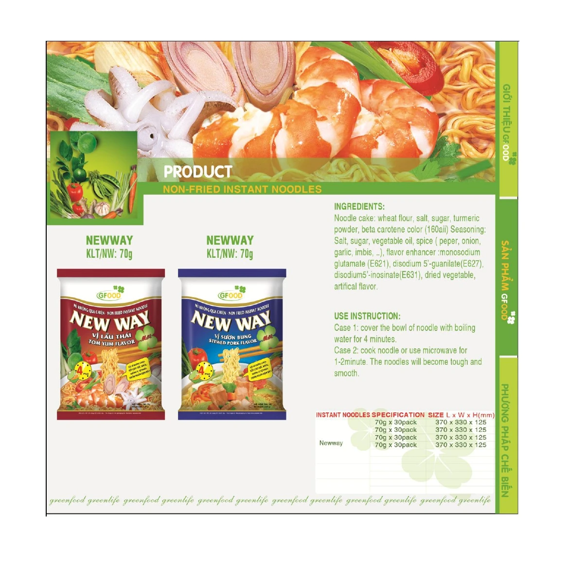 Tom yum flavor Vietnam famous noodles healthy instant noodles type cheap bag 70 grams Wholesale