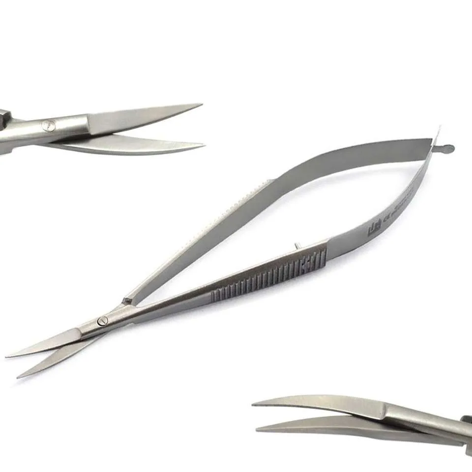 High Quality Dental Castroviejo Micro Noyes Scissor Curved Micro Surgical Instruments Stainless Steel