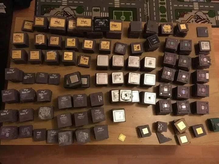 Pentium Pro Ceramic CPU, CPU CERAMIC PROCESSOR SCRAPS , RAM SCRAP