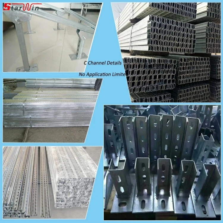 Hot Selling Solar Panel  Mounting System Complete  C Type Ground L Solar Bracket