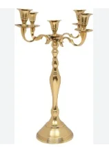 Copper Color Metal Candelabra Stylish Handcrafted 5 Arms Tall Size Centerpiece Candelabra Supplier Best Selling Metal Candelabra