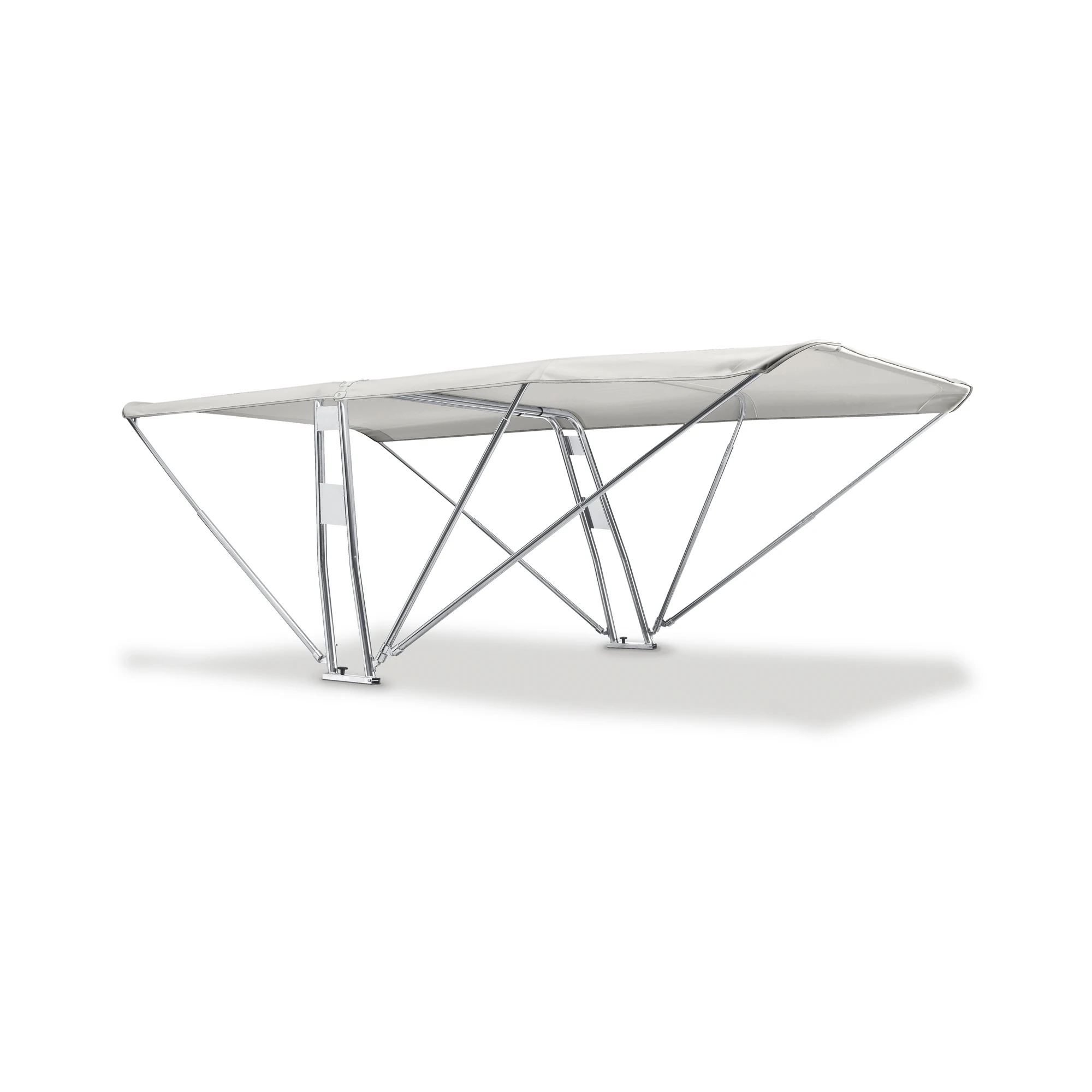 Top Roll Bar Superior with Bimini Tops for Boat -Double Tube with Folding System Stainless Steel - Perfect for Boat Trip