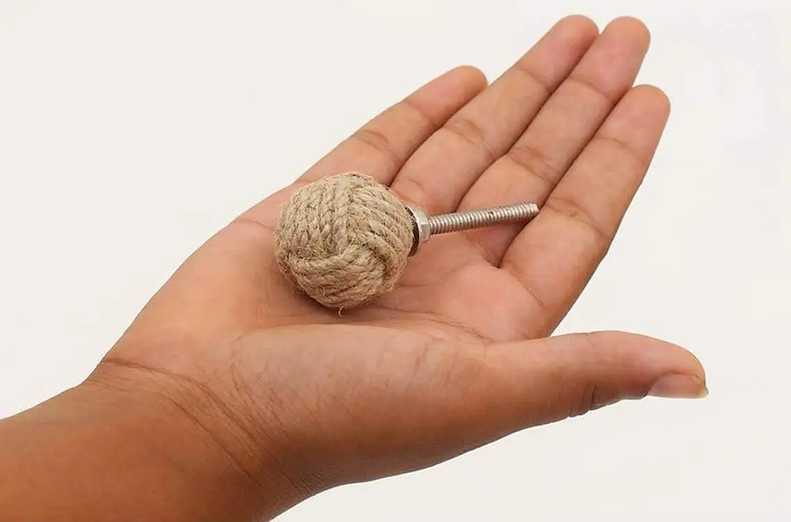New Nautical Decor Drawer Knobs Pair of Jute Rope Shelves/Cabinet Drawer Pulls Knobs lot of 10
