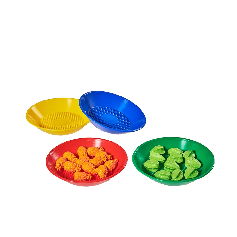 Unisex Bowls for Kids to Sort Colors Wood and Slime Material Novelty Educational Toys for Stem Education Building Fun Games