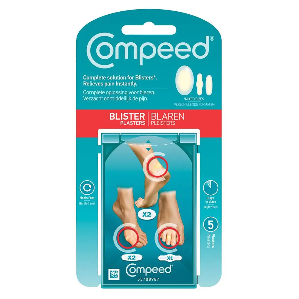 Compeed Mixed Pack of 5 - Blister And Callous Relief Patches For All Foot Care & Comfort