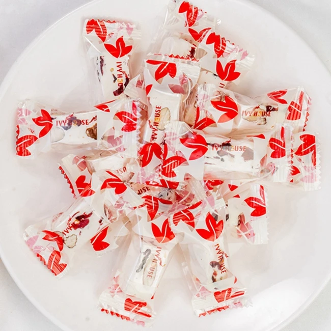 Good Quality Mandorlato Chewy Cranberry Nougat Gummy Snack Biscuit Honey Nut Milk Candy