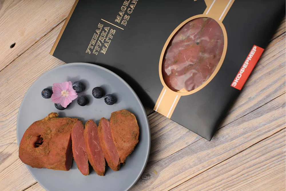 Dried duck breast (sliced), 150 grams
